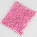 Premium pink foam beads for kids DIY crafts and decorative gift box filler material - Approx. 8000 Pieces / 2-4mm / Deep Pink