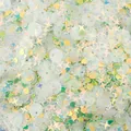 High-quality iridescent mixed shape sequins for DIY garment and costume decoration - 20g Pack / Green Mixed Style