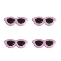 Tiny pink acrylic round sunglasses accessories for DIY plush toy doll face decoration - Round Glasses / 29x12mm (10 Pieces/Pack) / Light Purple