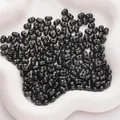 Zwarte 8x5mm acryl pinda kralen voor DIY handgemaakte sieraden en telefoonaccessoires - 8x5mm / 50 Stuks/Verpakking / Zwart