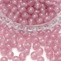 Cuentas de resina rosa con purpurina de 8 mm para hacer joyas de bricolaje y manual - 10 Piezas/Paquete 10mm / Rosa