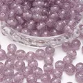 Lavendelfarbene Glitzer-Resin-Perlen 8mm 10mm für DIY-Schmuckherstellung und Bastelarbeiten - Lila
