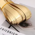 Durable shiny gold PU leather binding strip roll for DIY pillow and clothing accessories - 2.0cm Width (5 Meters/Pack) / Gold