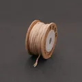 Premium hand-twisted beige cotton cord on spool for DIY jewelry braiding and handicrafts - Hemp Color