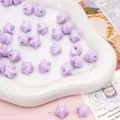 Perle a stella in acrilico viola da 11mm per gioielli fai da te e artigianato DIY - Viola