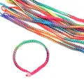 Vibrant handmade colorful braided bracelet cords for DIY jewelry making - Five-Color Rope (Thick) / 16.5cm (1 Piece/Pack) / Colorful