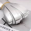 Shiny silver PU leather edge banding strip for handmade DIY clothing and pillow accessories - 2.0cm Width (5 Meters/Pack) / Silver