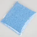 Light blue foam beads in a transparent bag for DIY handmade crafts and gift filling - Approx. 8000 Pieces / 2-4mm / Blue