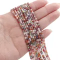 2mm multi-color faceted square glass beads with rainbow plating for DIY jewelry - 2mm (Approx. 180 Pcs/Strand) / Crush Conservation