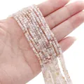 2mm iridescent faceted square glass beads for DIY jewelry making in mixed colors - 2mm (Approx. 180 Pcs/Strand) / Taro Wheat Buckwheat