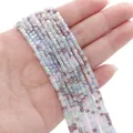 2mm faceted square glass beads in mixed pastel colors for handmade DIY jewelry making - 2mm (Approx. 180 Pcs/Strand) / Broken Ice Blue