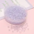 Perles de rocaille abaque en verre lavande translucide 2x4mm pour création bijoux - 2x4mm (Ouverture environ 1mm) / 10g/Sac (Env. 150 Pcs) / Violet Glacé