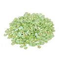 Light green iridescent cupped sequins for DIY garment decoration and handmade crafts - Cupped Sequin Style (No. 3) / 20g/Pack (Dia 6mm) / Green