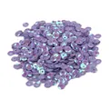Iridescent purple round sequins with AB coating for DIY clothing and stage decor - Cupped Sequin Style (No. 4) / 20g/Pack (Dia 6mm) / Purple