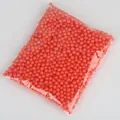Vibrant orange foam beads filler for DIY crafts and gift box decoration - Approx. 900 Pieces / 5-10mm / Red