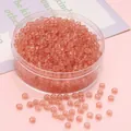 Perles de verre abaque 2x4mm rose corail translucide pour la création de bijoux DIY - 2x4mm (Ouverture environ 1mm) / 10g/Sac (Env. 150 Pcs) / Agate Rouge du Sud