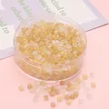 Perles en verre abaque ambre 2x4mm de qualité pour création de bijoux DIY en pot - 2x4mm (Ouverture environ 1mm) / 10g/Sac (Env. 150 Pcs) / Série Jade Yellow