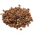 Shiny bronze metallic concave sequins pack for DIY clothing and crafts decoration - Round Cup Shaped / 6mm Diameter / 20g Pack (Approx. 1200 Pcs) / Bronze (No. 11)
