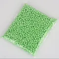 Light green colored foam balls for DIY crafts and gift box filling decoration beads - Approx. 900 Pieces / 5-10mm / Green