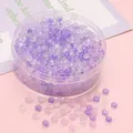 Perles abaque en verre violet translucide de 2x4mm pour bijoux et bracelets DIY faits main - 2x4mm (Ouverture environ 1mm) / 10g/Sac (Env. 150 Pcs) / Type Tamamurasaki