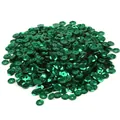 Shiny green metallic cup sequins for DIY clothing decoration and stage costume accessories. - Round Cup Shaped / 6mm Diameter / 20g Pack (Approx. 1200 Pcs) / Dark Green (No.13)