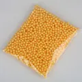 Small yellow foam balls in a clear bag for DIY crafts and gift box filling decoration. - Approx. 900 Pieces / 5-10mm / Orange