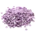 Shining purple round concave sequins for DIY garment decoration and stage costume crafts - Round Cup Shaped / 6mm Diameter / 20g Pack (Approx. 1200 Pcs) / Light Purple (No. 15)