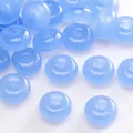 Light blue translucent abacus glass beads for DIY jewelry making and handmade crafts - Style #31 (Abacus Beads)