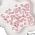 Kleine 10x7mm pinkfarbene irisierende Schmetterlingsperlen aus ABS für DIY-Schmuckherstellung - Kleiner Schmetterling 10x7mm / 2 Stück / Rosa
