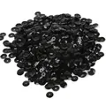 Bulk pack of shiny black bowl-shaped sequins for DIY garment decoration and crafts - Color 18 / 6mm Diameter, 20g Pack (Approx. 1200 Pieces) / Black