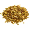 Glossy gold hexagonal loose sequins for DIY clothing decoration and stage costumes - Color 19 / 6mm Diameter, 20g Pack (Approx. 1200 Pieces) / Dark Gold