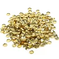 Shiny metallic gold cup sequins for DIY clothing decoration and stage costume accessories - Color 20 / 6mm Diameter, 20g Pack (Approx. 1200 Pieces) / Light gold