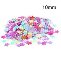 10mm colorful flower-shaped sequins for DIY clothing and stage costume decoration accessories - Plum Flower / 10mm (20g/Pack, Approx. 950pcs) / Multicolor
