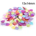 Iridescent shell-shaped colorful sequins for DIY craft decoration, 13x14mm size - Double-Sided Shell Shape / 13x14mm (20g/Pack, Approx. 400pcs) / Multicolor
