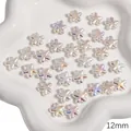 12mm irisierende sternförmige ABS-Perlen für DIY-Schmuckherstellung und Bastelprojekte - Seestern 12mm / 2 Stück / Weiß
