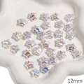 12 mm schillernde sternförmige ABS-Perlen für DIY-Schmuckherstellung - Stern 12mm / 2 Stück / Weiß
