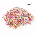 3mm tiny star-shaped multi-color plated sequins for DIY clothing craft decoration - Double-Sided Five-Pointed Star Shape / 3mm (20g/Pack, Approx. 13000pcs) / Multicolor