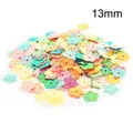 Large 13mm colorful iridescent flower sequins for DIY craft and garment decoration - Five-Petal Flower Golden Luster Sequin / 13mm (20g/Pack Approx. 450pcs) / Multicolor