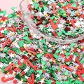 Vibrant colorful Christmas themed DIY sequins with mixed festive shapes for crafts - Holiday Themed Mixed Sequins / 4-7mm (10g/Pack) / Christmas Series Mixed Style A
