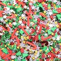 Assorted colorful Christmas themed confetti sequins for DIY holiday craft decorations and sewing - Holiday Themed Mixed Sequins / 4-7mm (50g/Pack) / Christmas Series Mixed Style A