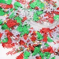 Colorful assorted Christmas sequins for DIY crafts featuring trees and snowflakes - Holiday Themed Mixed Sequins / 6-41mm (10g/Pack) / Christmas Series Mixed Style B