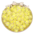 Clear yellow acrylic flower beads for handmade DIY jewelry making necklaces bracelets - 透明五瓣花款式 / 50 Pieces / Yellow