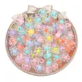 Multi-colored transparent acrylic flower-shaped beads for DIY jewelry and crafts - 透明五瓣花款式 / 27g/Pack (Approx. 50 Pieces) / Mixed Colors