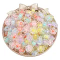 Colorful transparent flower-shaped acrylic beads for DIY handmade jewelry accessories - Transparent AB Colored Five-petal Flower Style / 27g/Pack (Approx. 50 Pieces) / Mixed Colors