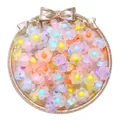 Mixed colorful frosted acrylic flower beads for handmade DIY jewelry bracelets and necklaces - Frosted Five-Petal Flower Style / 27g/Pack (Approx. 50 Pieces) / Mixed Colors