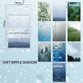 Lot de papiers de scrapbooking aux motifs naturels de nuages et d'ondulations de l'eau - Lot de 10 feuilles / Ombres de légères ondulations