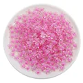 Pink and clear acrylic star-shaped beads for DIY jewelry making handmade accessories - Transparent Star Style / 30g/Pack (Approx. 83pcs) / Rose Red
