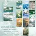 Papier de matériel décoratif de paysage naturel lot de 10 pièces - Lot de 10 feuilles / Motifs lumineux superposés