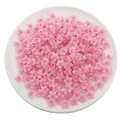 Frosted pink star acrylic beads for DIY handmade jewelry bracelets and necklaces - Frosted Star Style / Approx. 83 Pcs (30g/Pack) / Rose Red