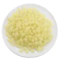Light yellow frosted acrylic flower shaped loose beads for DIY jewelry craft making - Star Style / 30g/Pack (Approx. 83 Pcs, Aperture 2mm) / Matte Yellow